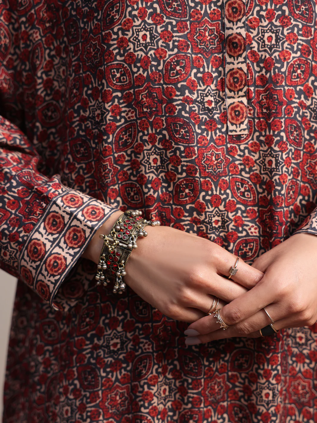 Maroon Kurti - ALCR-LK-1060 - Image 3