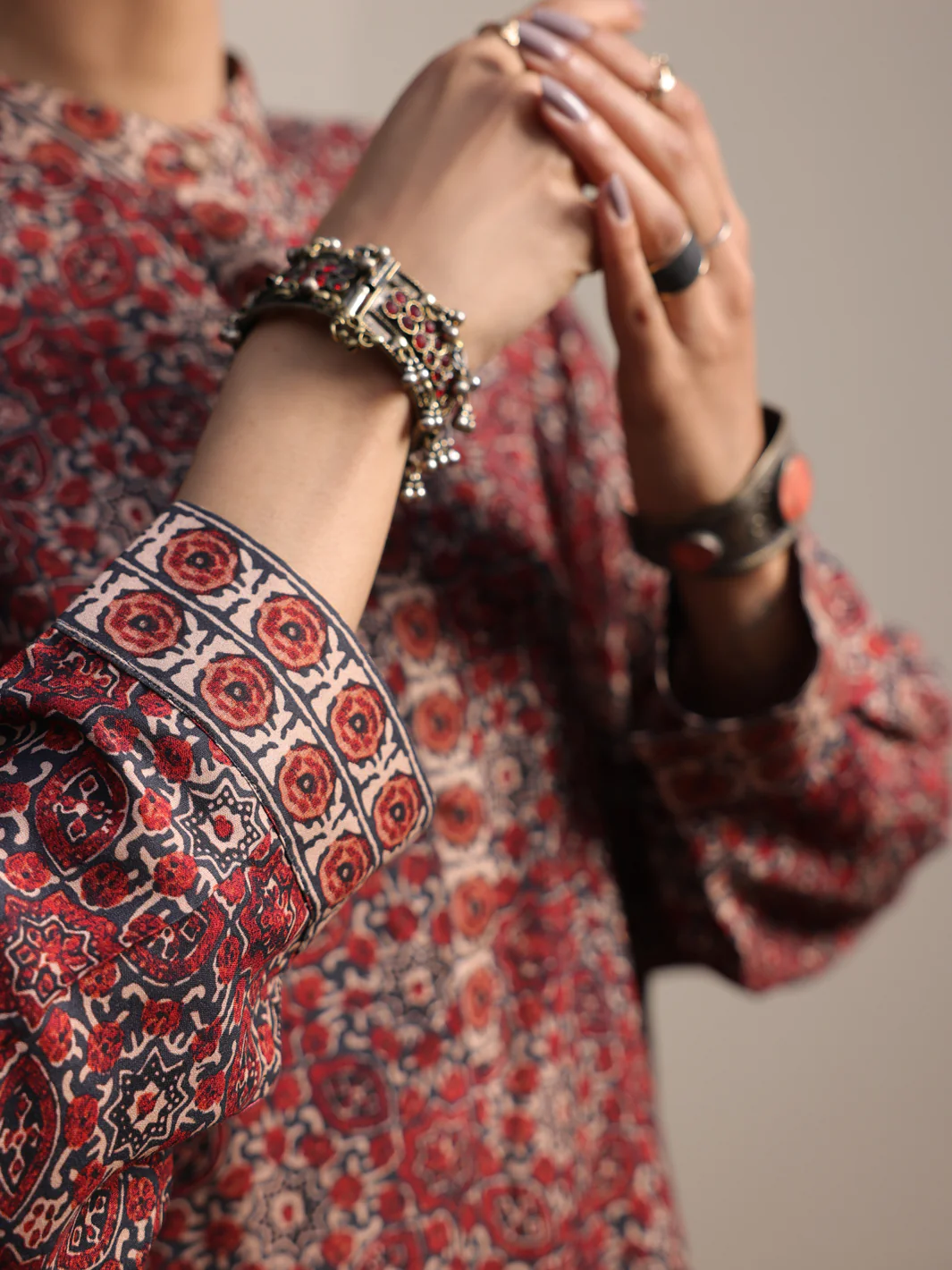Maroon Kurti - ALCR-LK-1060 - Image 5