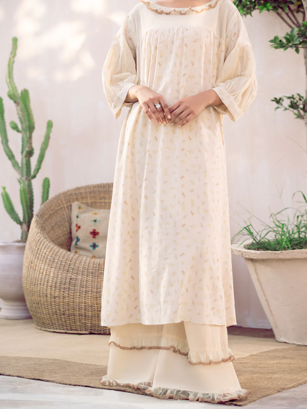 Off White Kurti - ALCR-LK-1080