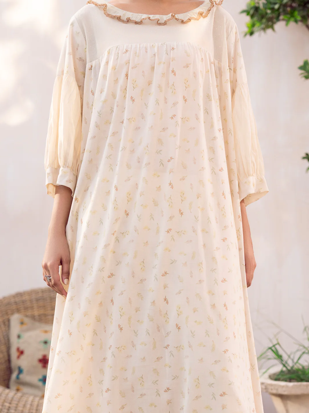 Off White Kurti - ALCR-LK-1080 - Image 4