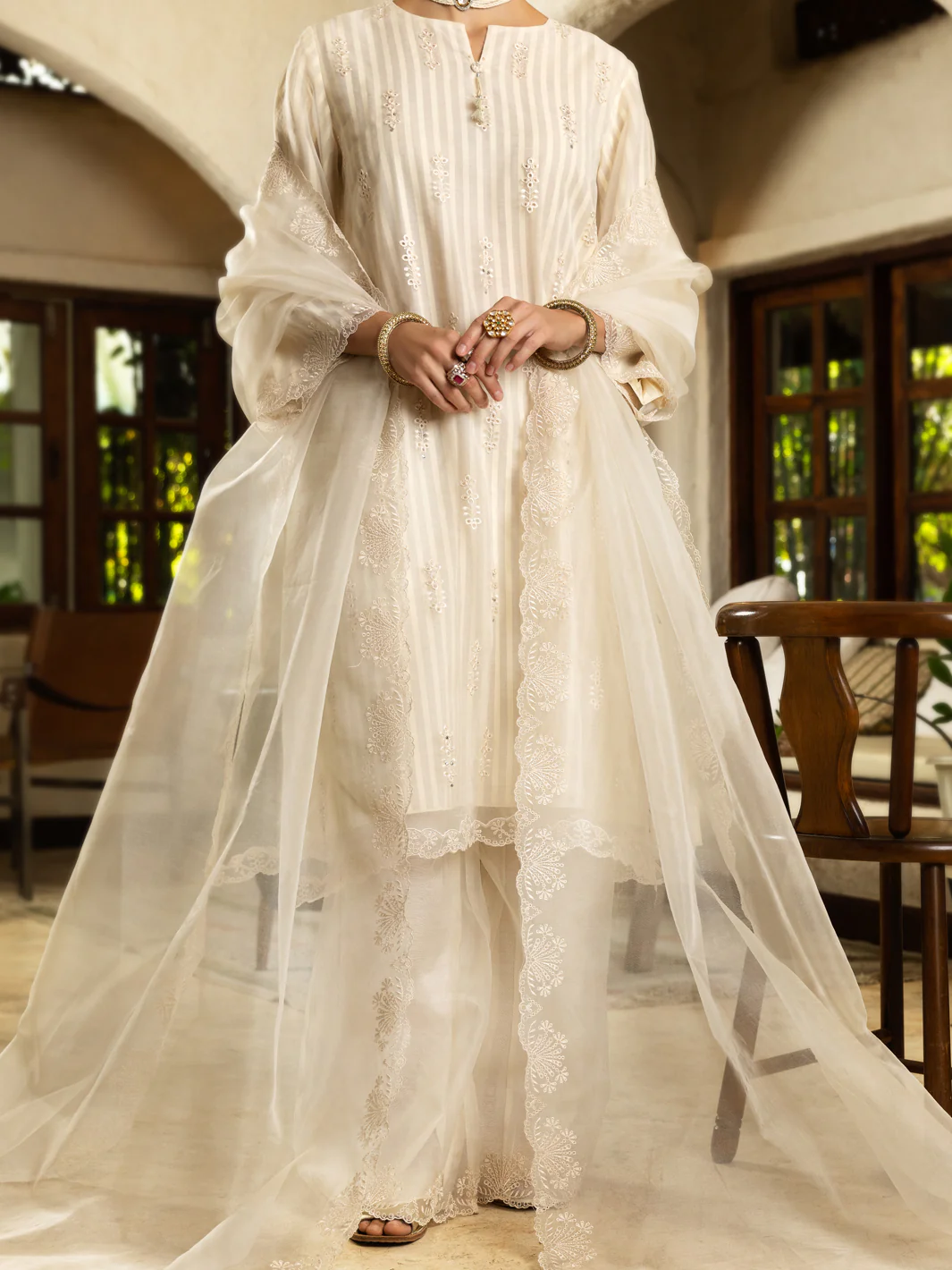 Off White Kurti - ALCR-LK-1081