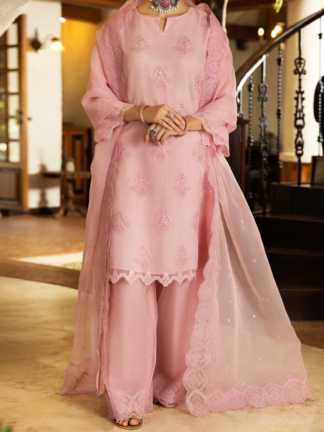 Light Pink Kurti - ALCR-LK-1083