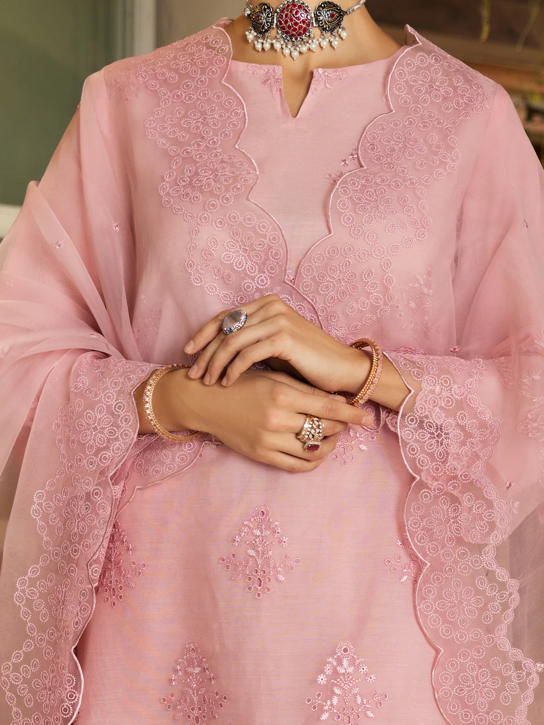 Light Pink Stole - ALCR-ST-1049