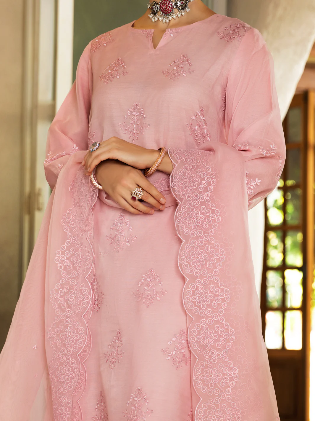 Light Pink Stole - ALCR-ST-1049 - Image 2