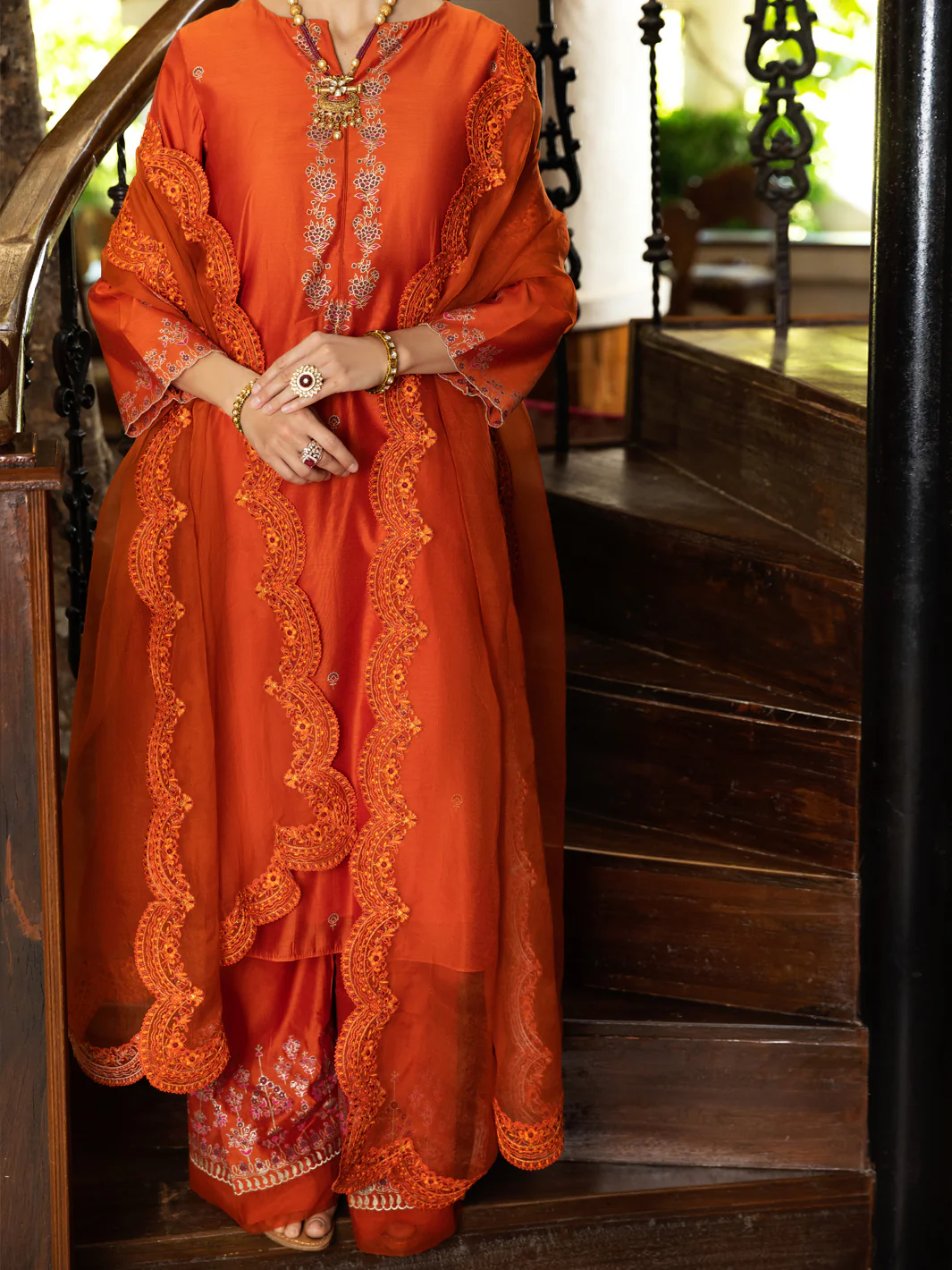 Orange Stole - ALCR-ST-1052