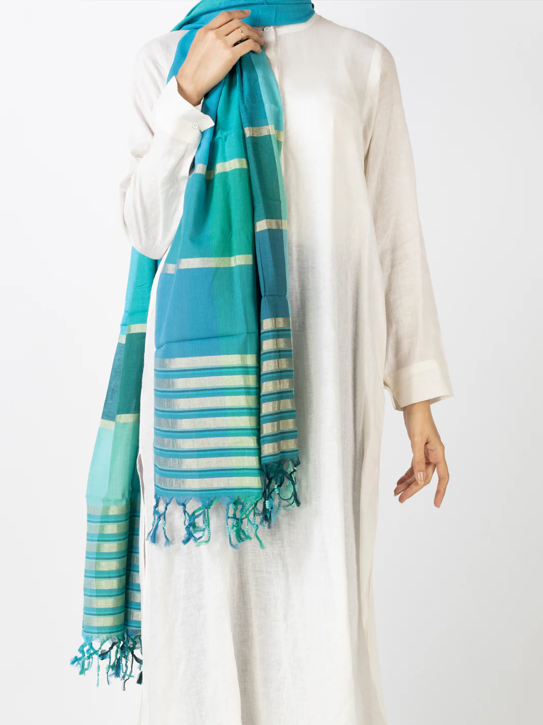 Teal Stole - ALCR-ST-1054 - Image 2