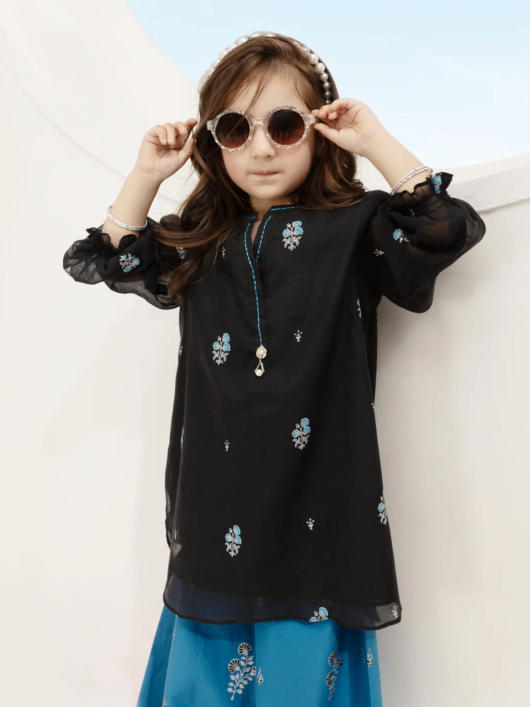 Black Yarn Dyed 2 Piece Stitched - ALGR-2PS-LKS-1011 - Image 3