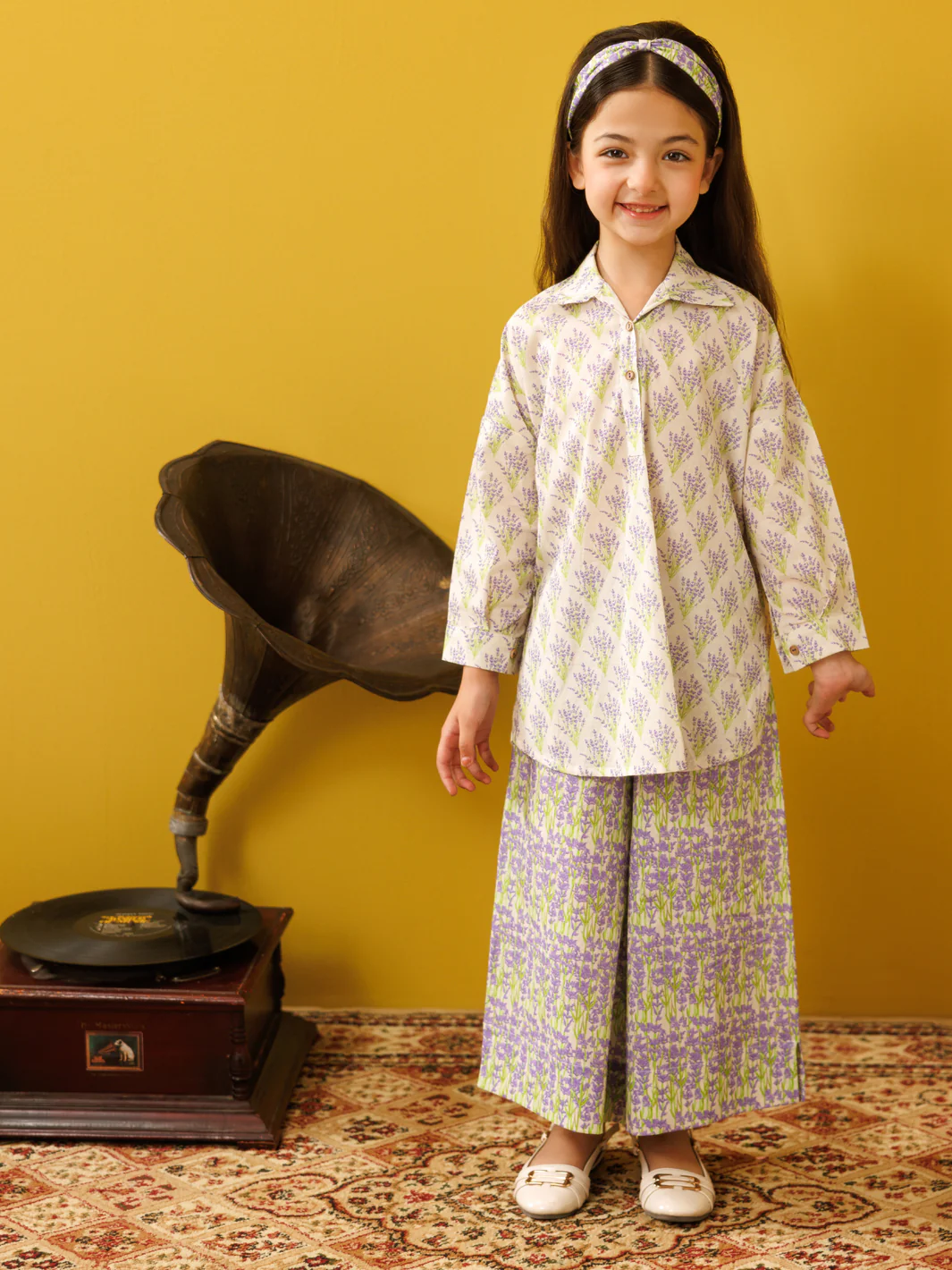 Light Purple Cambric 2 Piece Stitched - ALGR-2PS-LKS-1024
