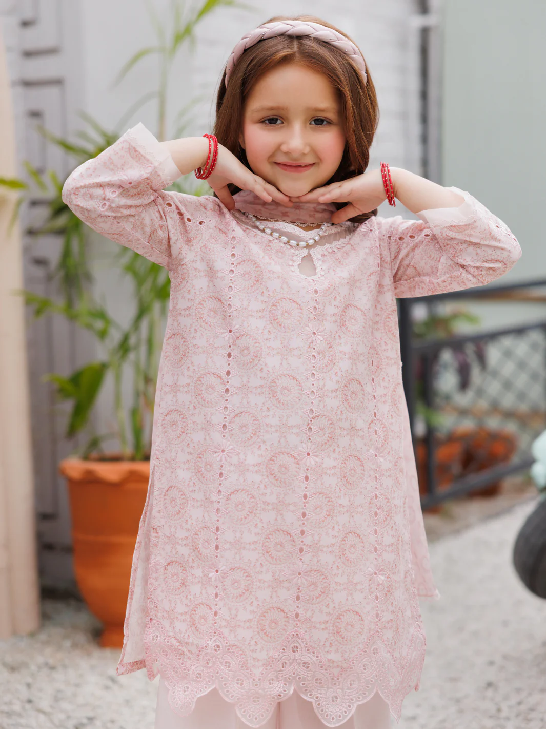 Light Pink Lawn Formal 3Pc Stitched - ALGR-3PS-LS-037 - Image 2