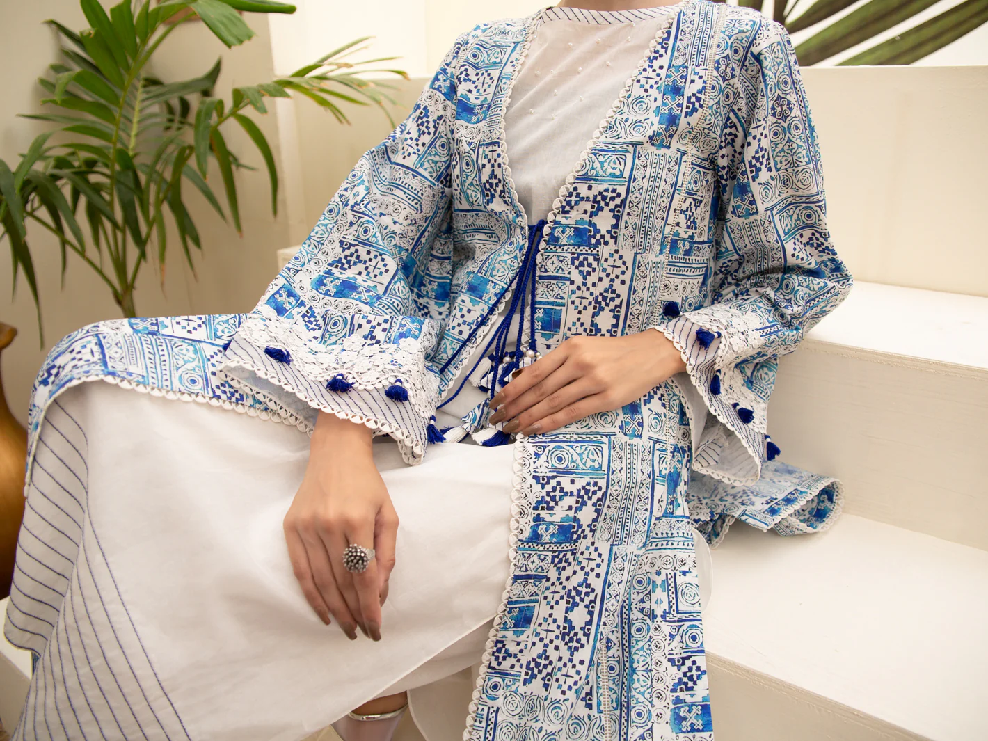Blue Cambric 2Pc Unstitched - ALP-2PS-1218 - Image 3