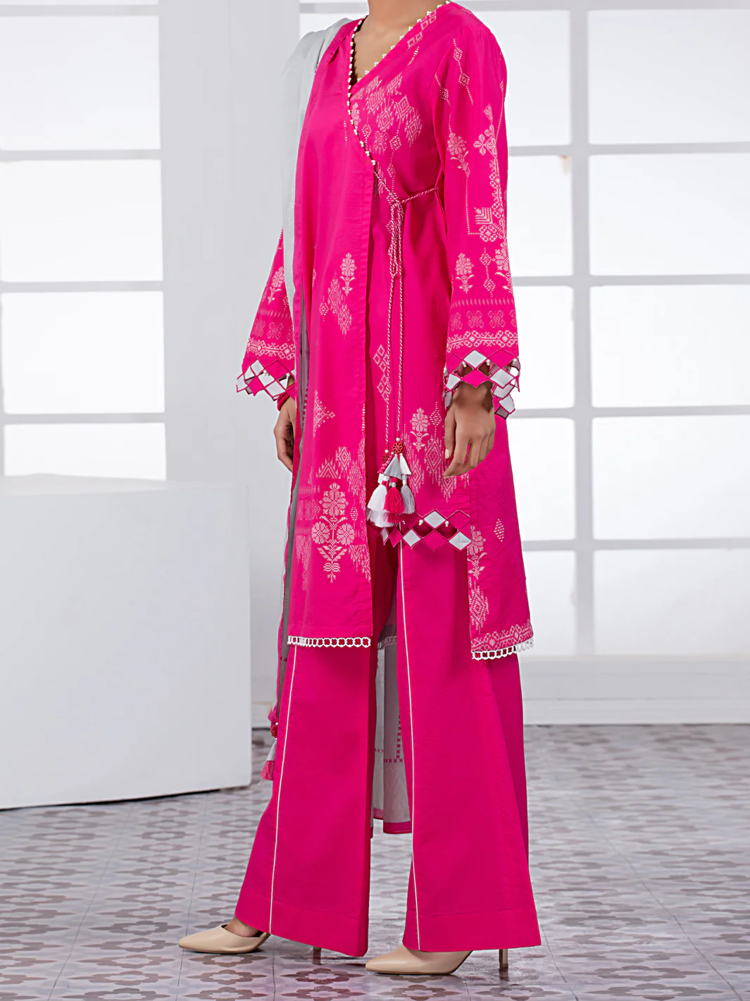 Fuchsia Lawn 2Pc Unstitched - ALP-2PS-1446A - Image 5