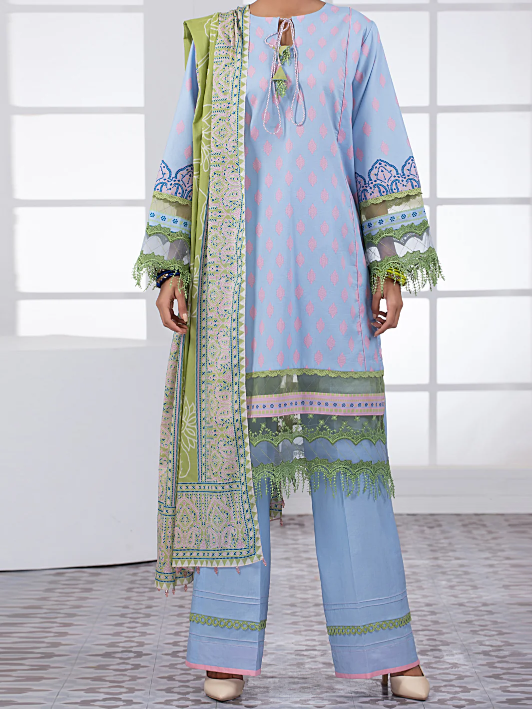 Grey Lawn 2Pc Unstitched - ALP-2PS-1449B