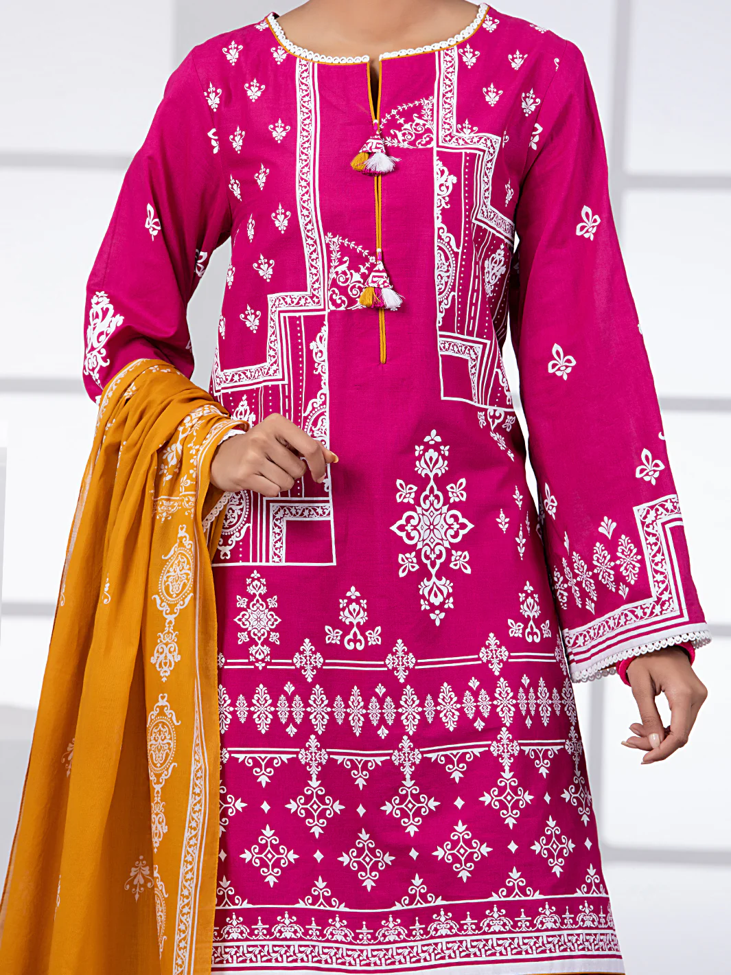 Pink Lawn 2Pc Unstitched - ALP-2PS-1450B - Image 3