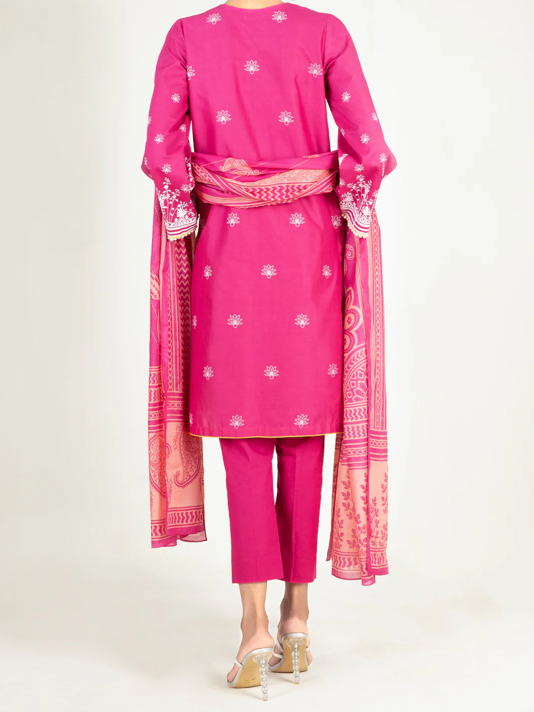 Pink Lawn 2Pc Unstitched - ALP-2PS-1451B - Image 2