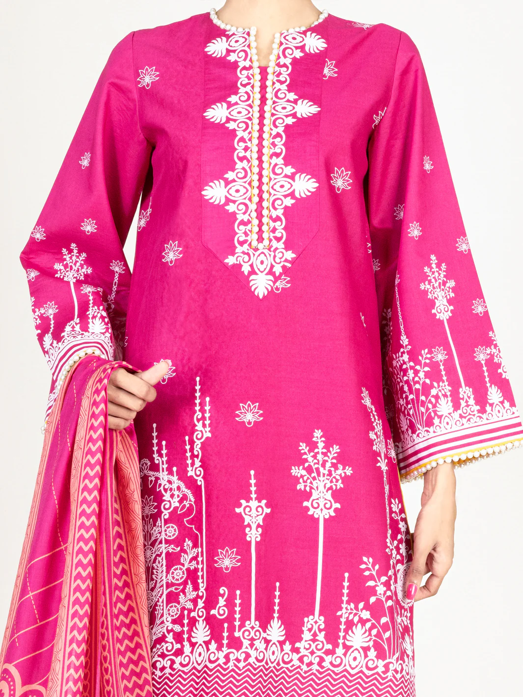 Pink Lawn 2Pc Unstitched - ALP-2PS-1451B - Image 3