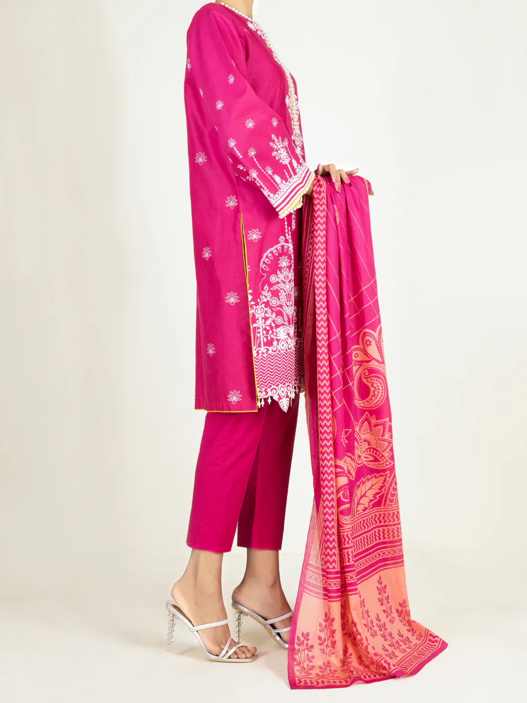 Pink Lawn 2Pc Unstitched - ALP-2PS-1451B - Image 5