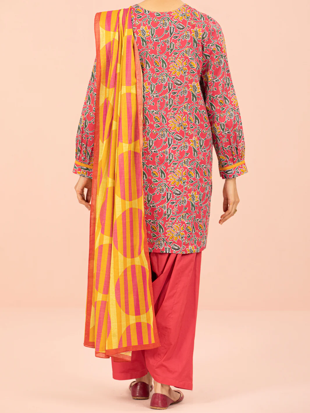 Pink Lawn 2Pc Unstitched - ALP-2PS-1560 - Image 2