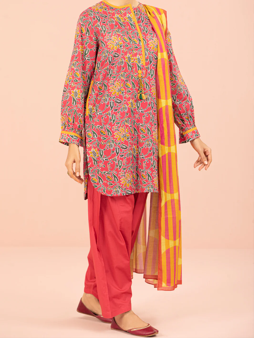 Pink Lawn 2Pc Unstitched - ALP-2PS-1560 - Image 3