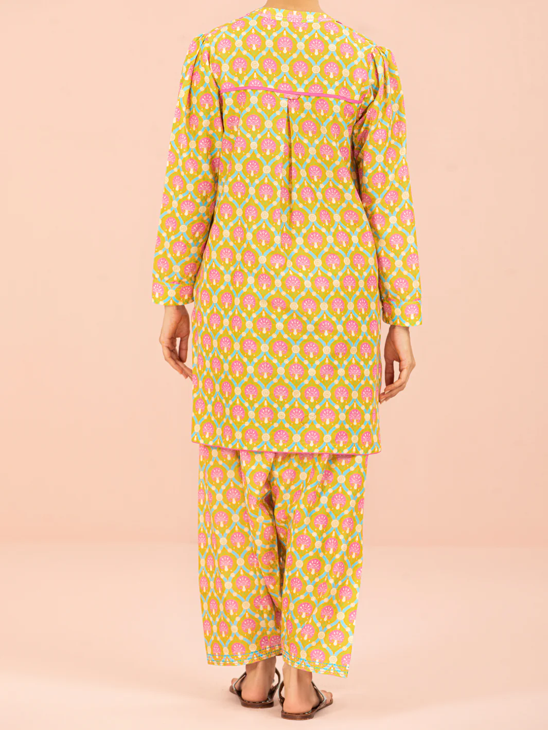 Yellow Lawn 2Pc Unstitched - ALP-2PS-1564 - Image 2