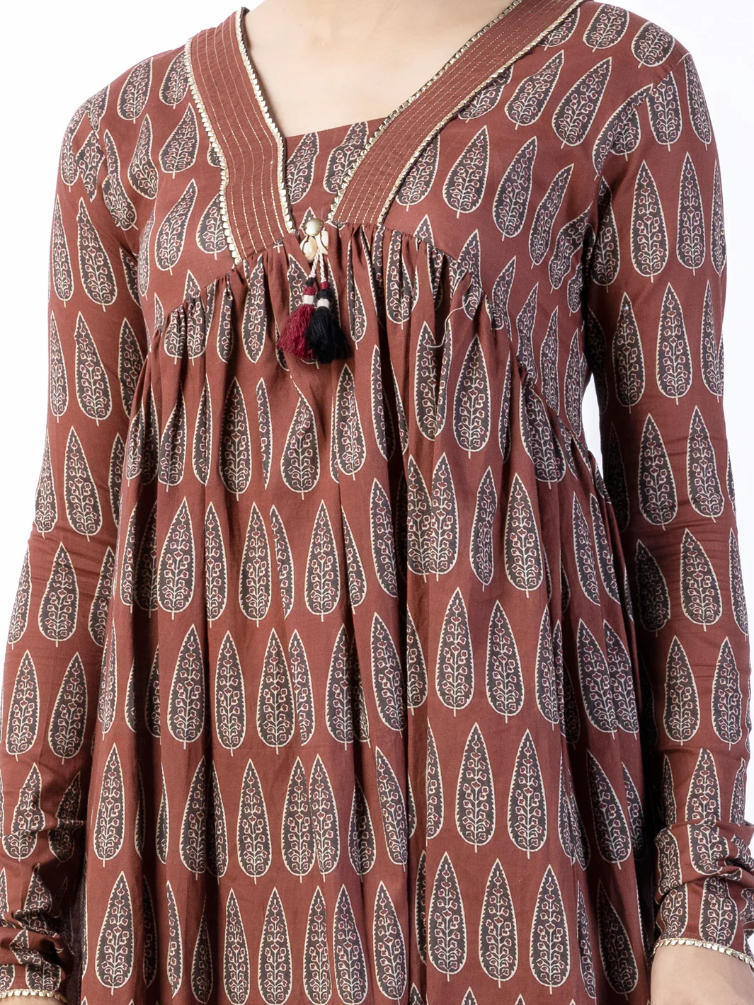 Dark Brown Lawn 2Pc Unstitched - ALP-2PS-1738 - Image 3