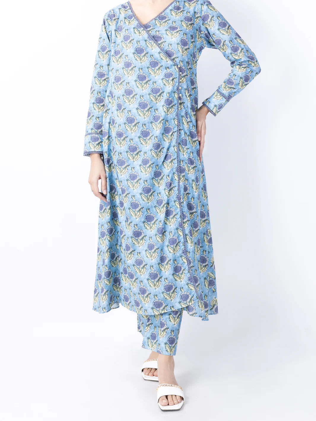 Light Blue Lawn 2Pc Unstitched - ALP-2PS-1741