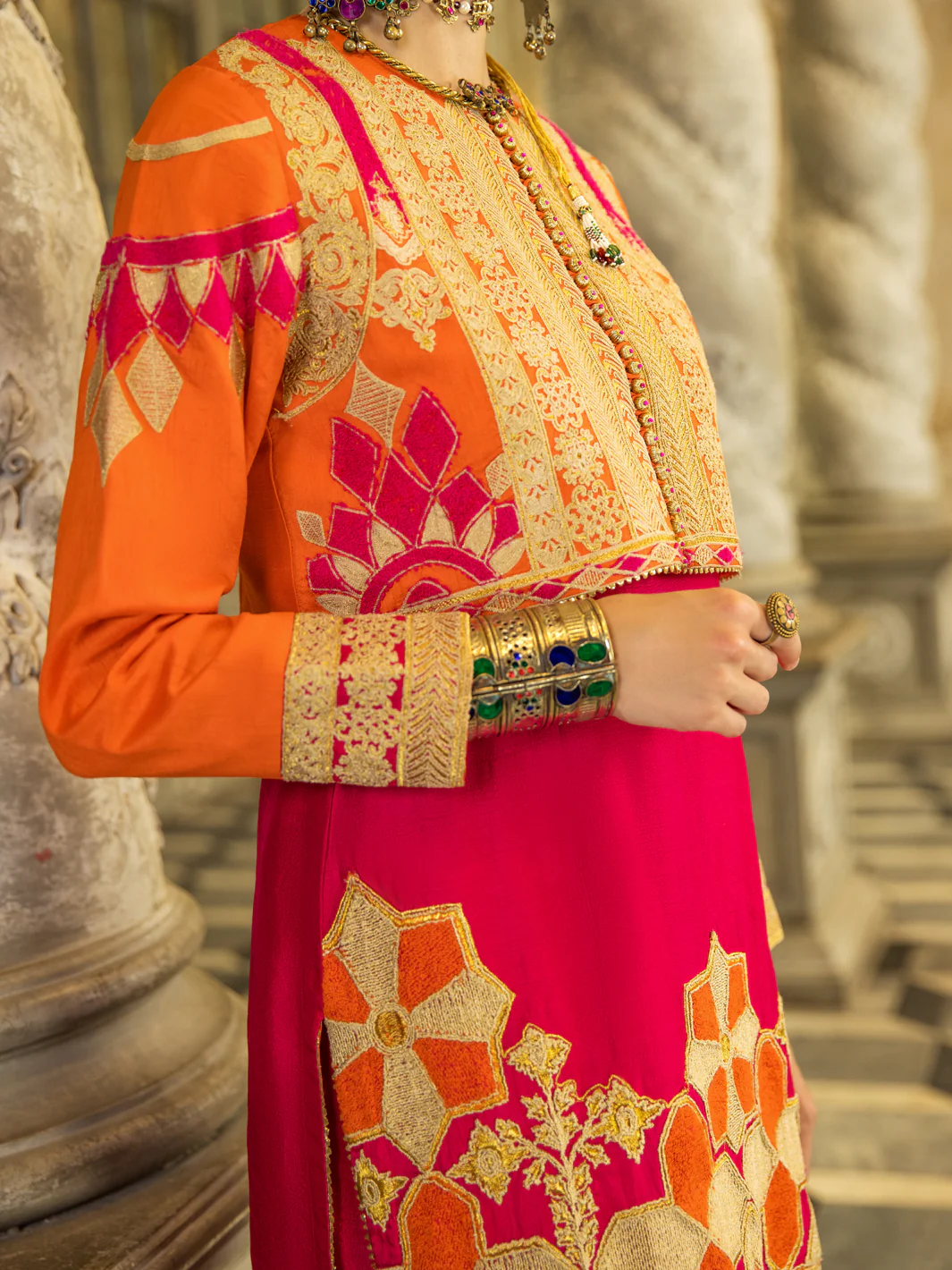 Pink Raw Silk 2Pc Stitched - ALP-2PS-LKS-1276 - Image 7