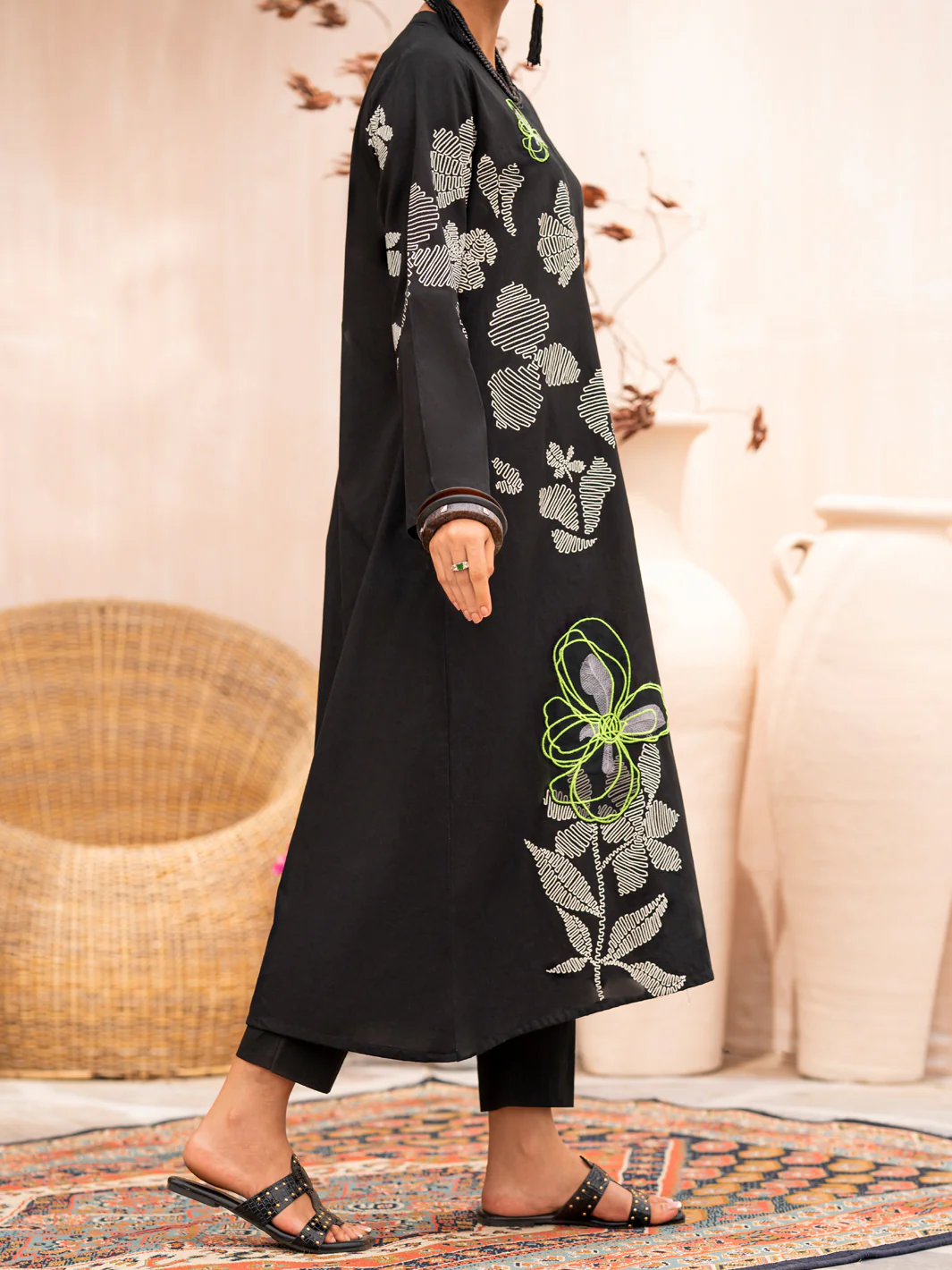 Black 2Pc Stitched - ALP-2PS-LKS-1706B - Image 2