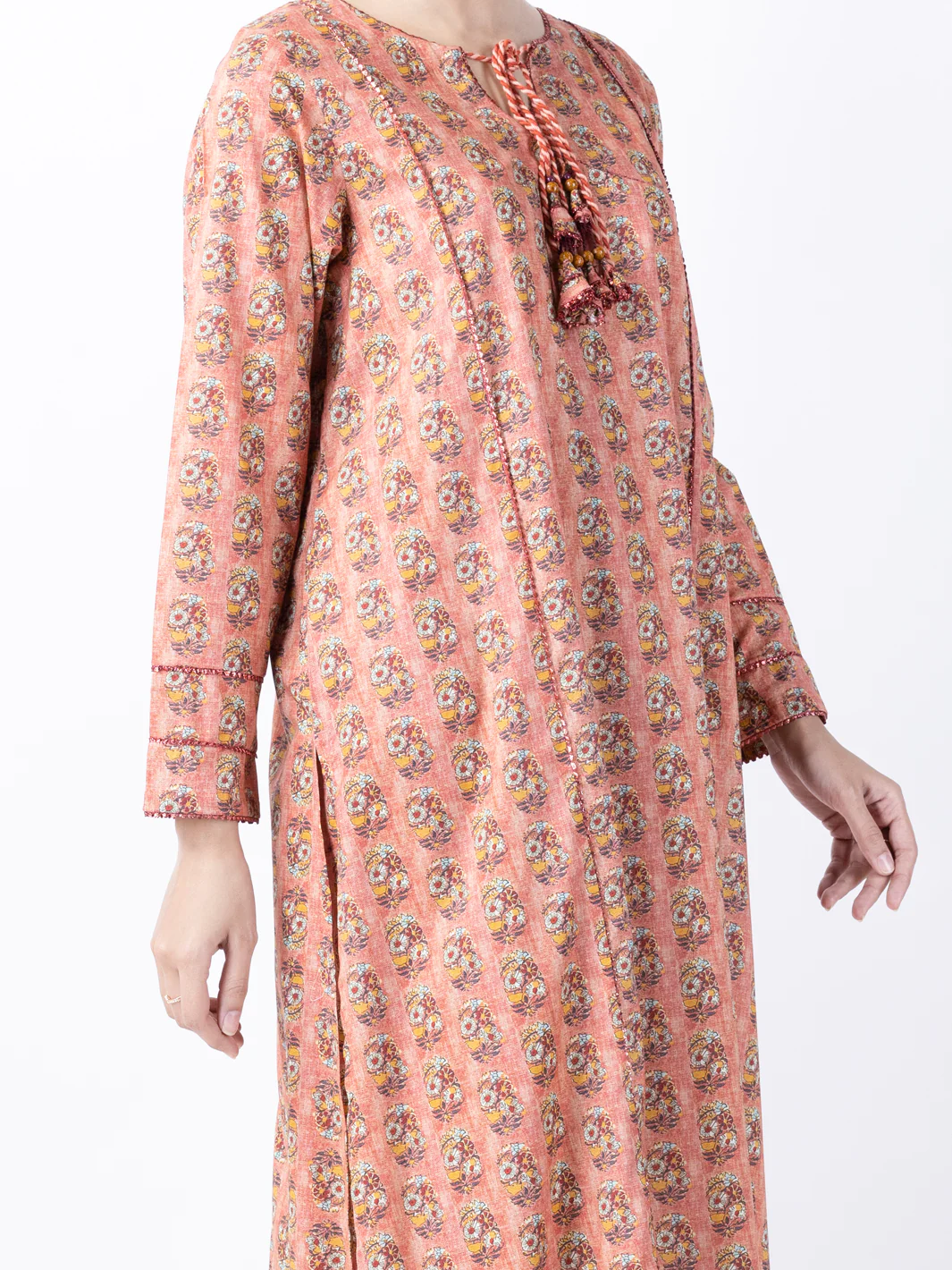 Peach Lawn 2Pc Stitched - ALP-2PS-LKS-1740 - Image 3