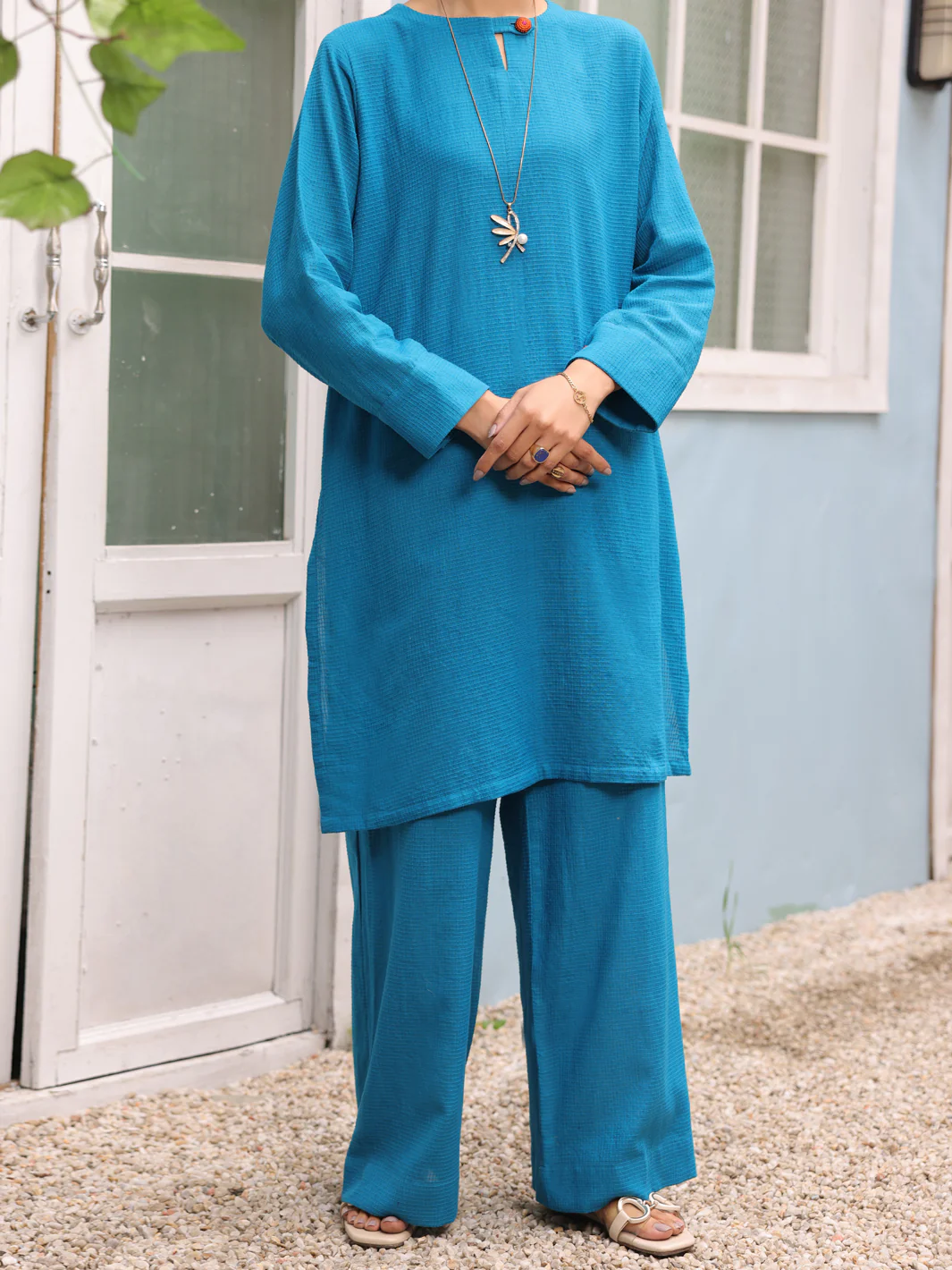 Blue 2Pc Stitched - ALP-2PS-LKS-1773