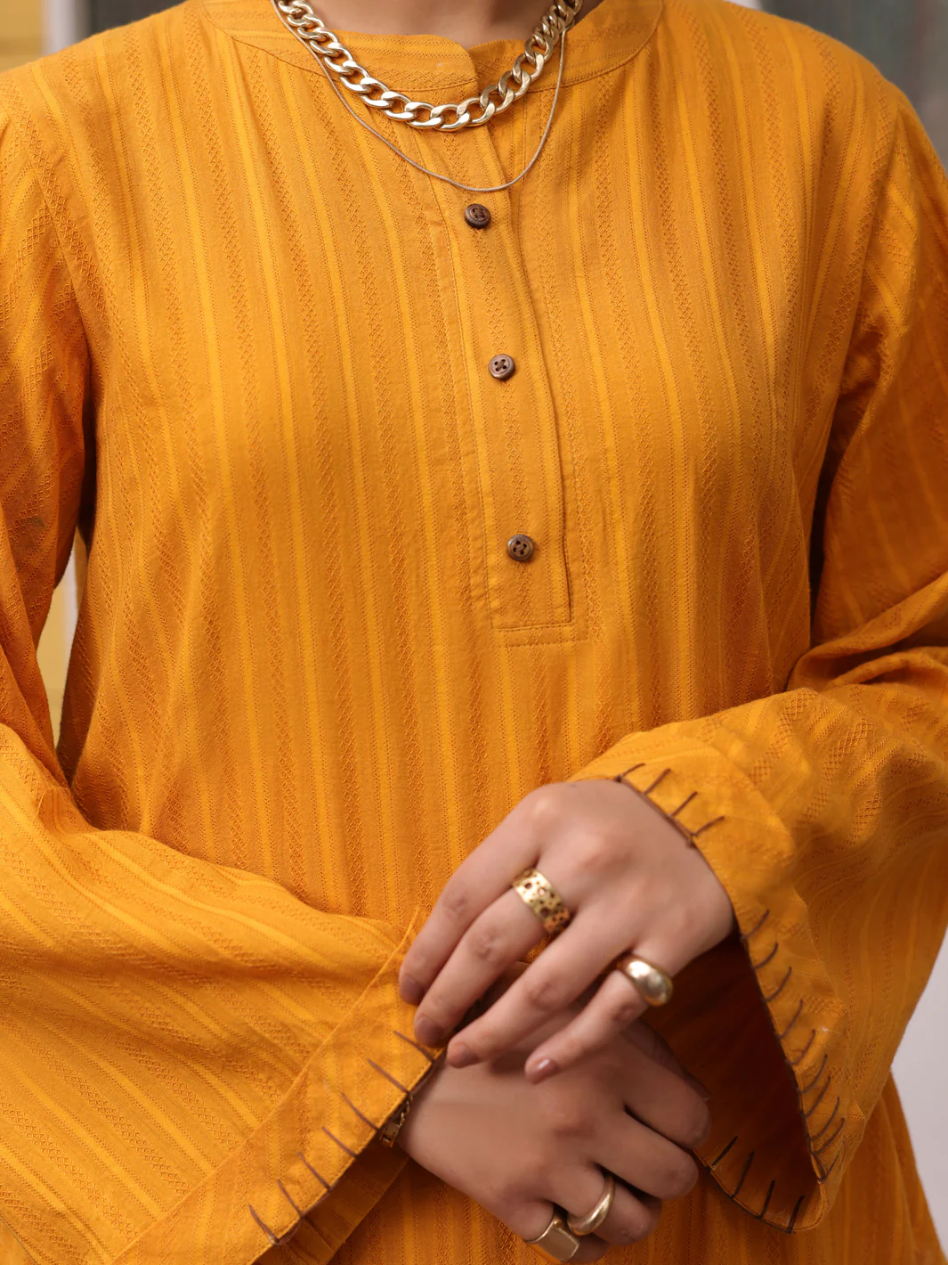 Yellow 2Pc Stitched - ALP-2PS-LKS-1775 - Image 3