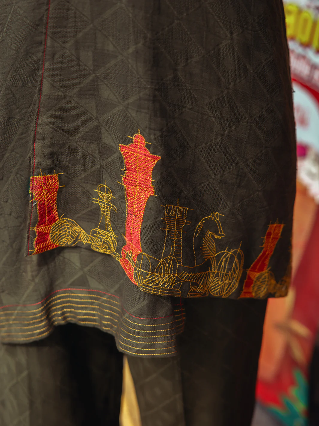 Mehndi Green Dobby Jacquard 2Pc Stitched - ALP-2PS-LKS-1795 - Image 3