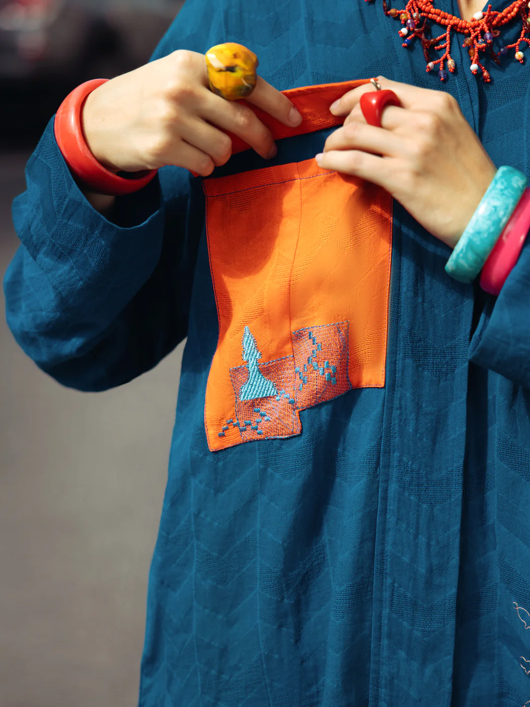 Blue Dobby Jacquard 2Pc Stitched - ALP-2PS-LKS-1796 - Image 3
