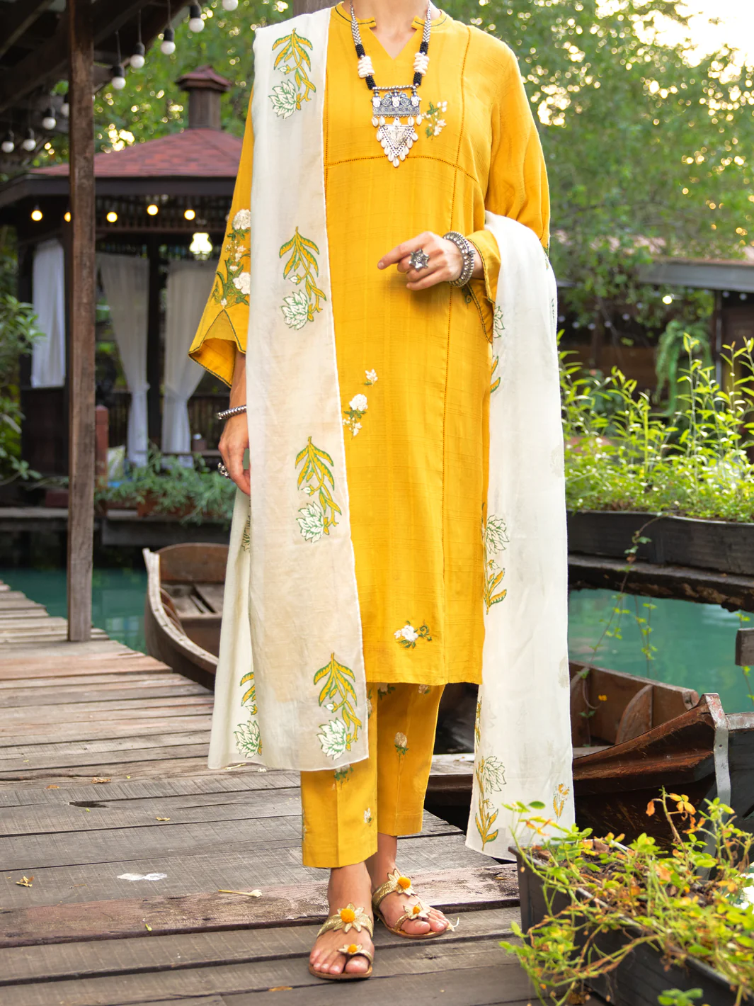 Mustard Dobby 2Pc Stitched - ALP-2PS-LKS-1833