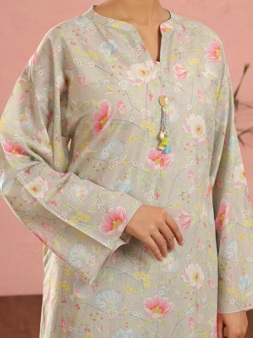 Pistachio Green Cambric 2Pc Stitched - ALP-2PS-LKS-1961 - Image 3