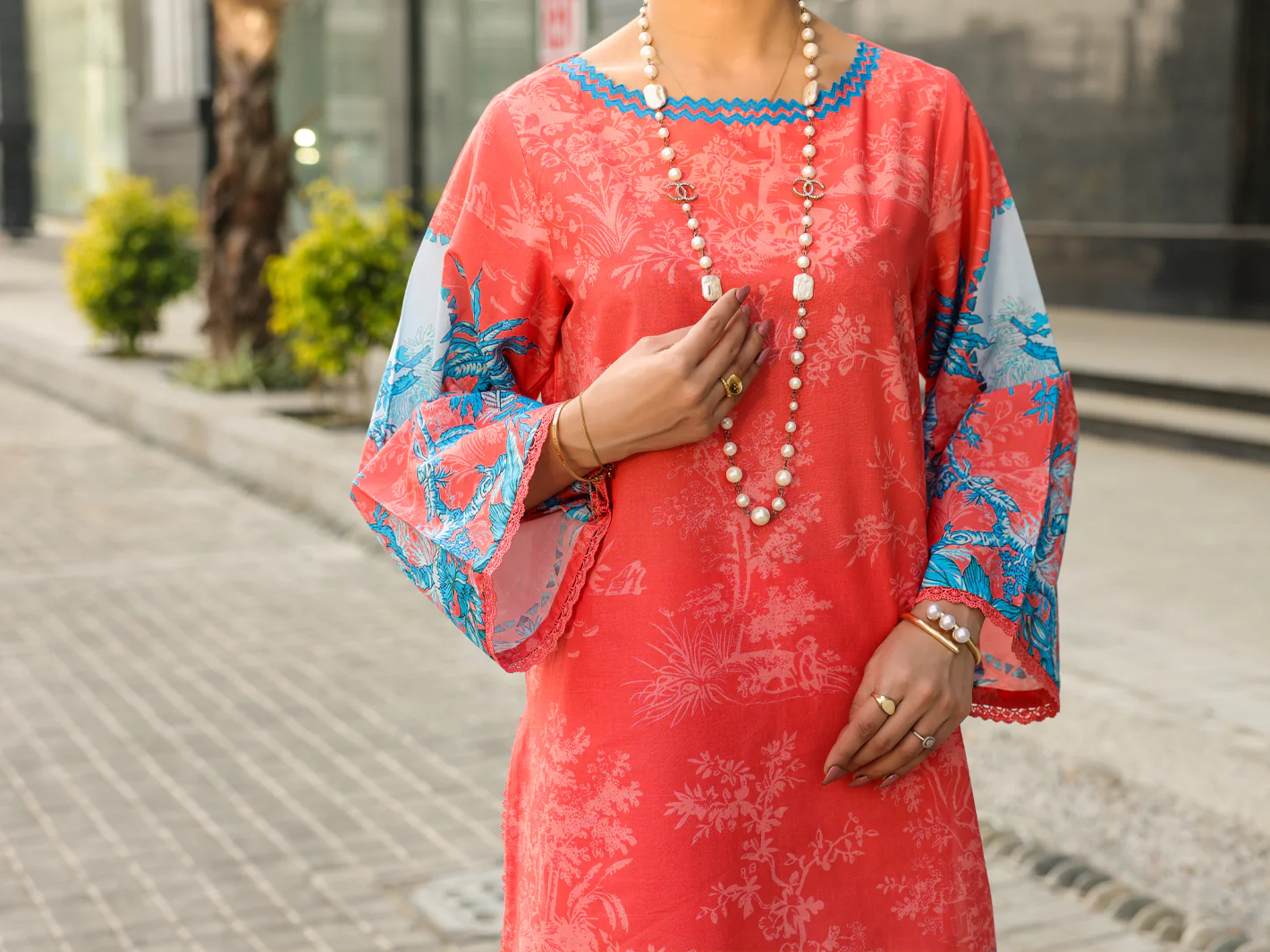 Pink Lawn 2Pc Stitched - ALP-2PS-LKS-2487 - Image 5