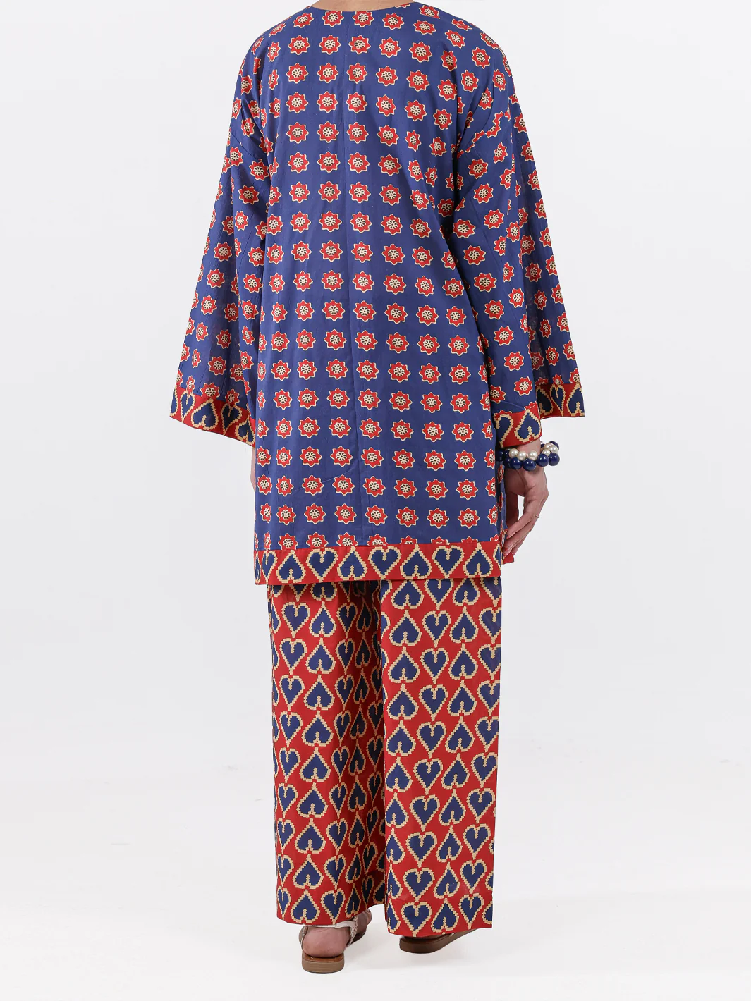 Navy Blue Lawn 2Pc Unstitched - ALP-2PS-LKS-2500 - Image 2