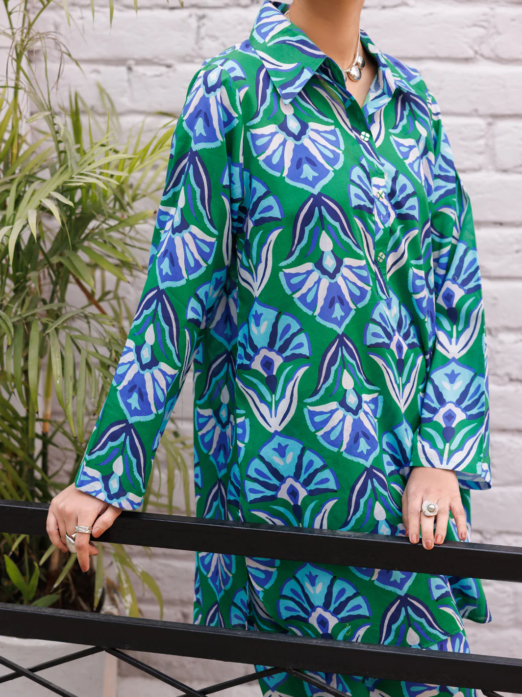 Green Lawn Co-Ord Set - ALP-2PS-LKS-2504 - Image 2