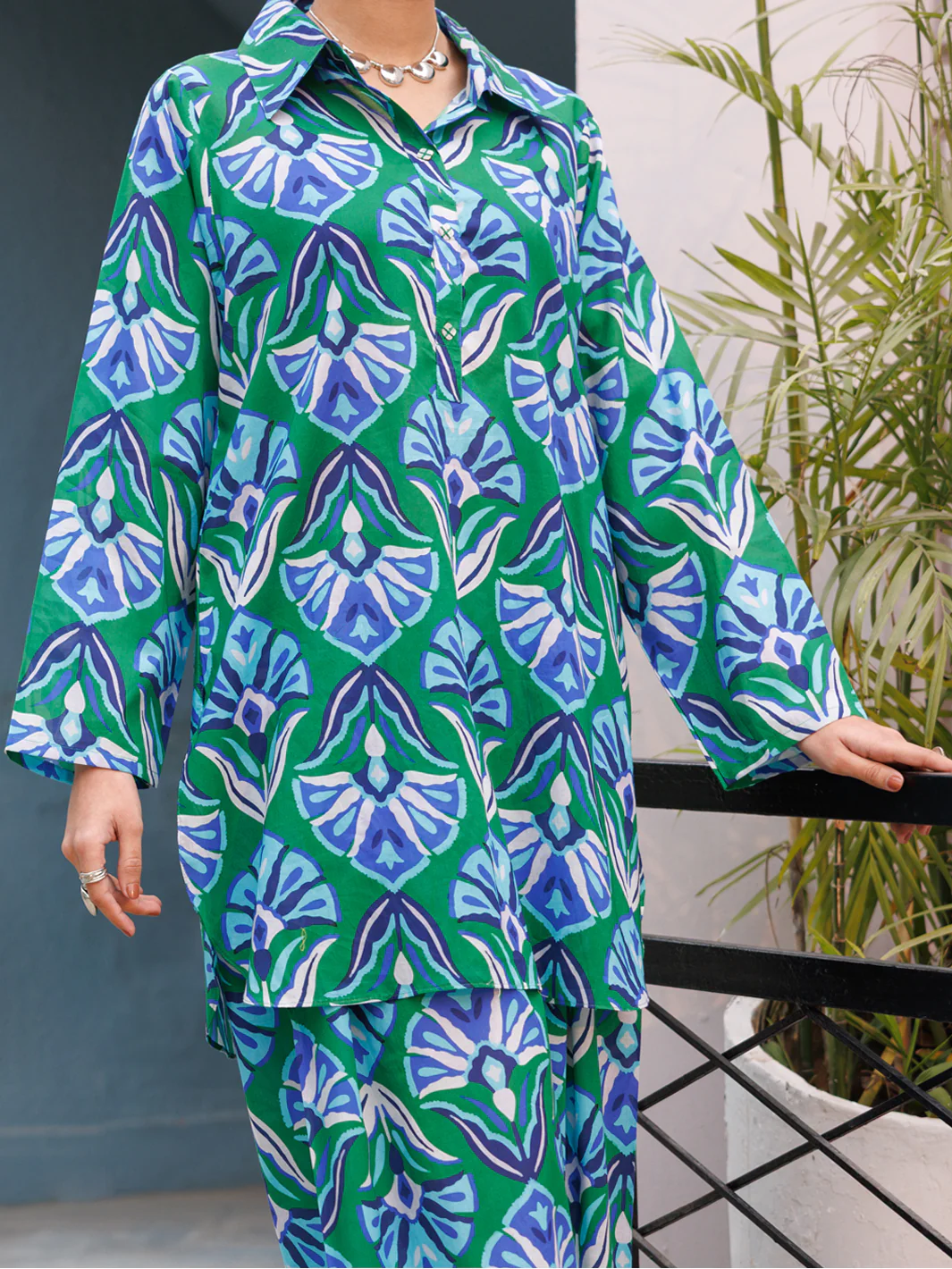 Green Lawn Co-Ord Set - ALP-2PS-LKS-2504 - Image 5