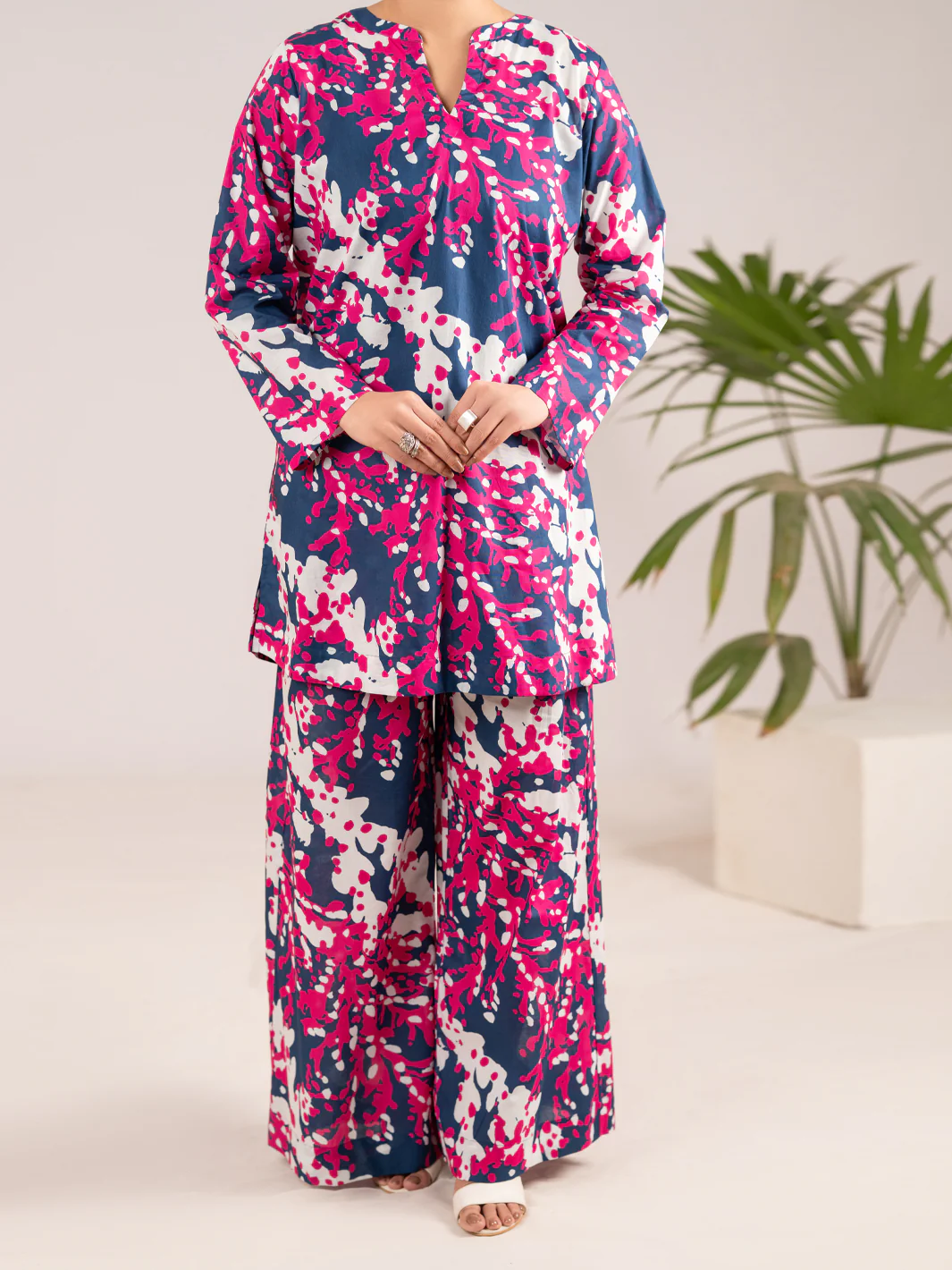Blue Lawn Co-Ord Set - ALP-2PS-LKS-2506 - Image 4