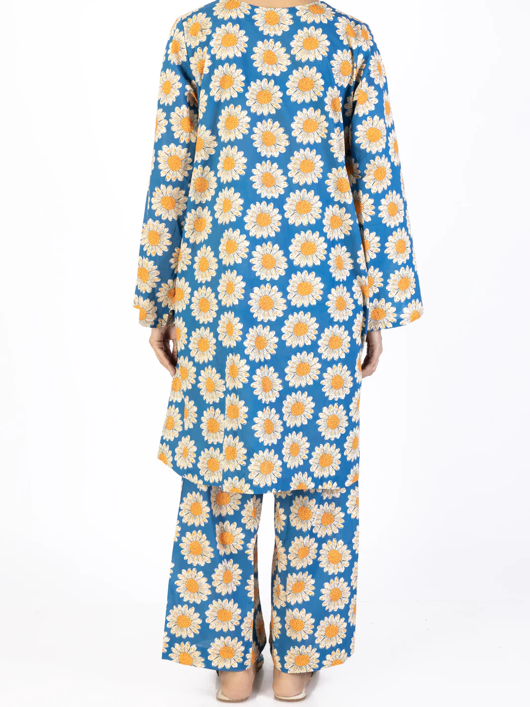 Blue Cambric Co-ord Set - ALP-2PS-SLKS-2234 - Image 2