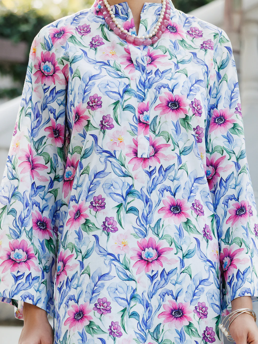 Multicolor Lawn Co-ord Set - ALP-2PS-SLKS-2240 - Image 4