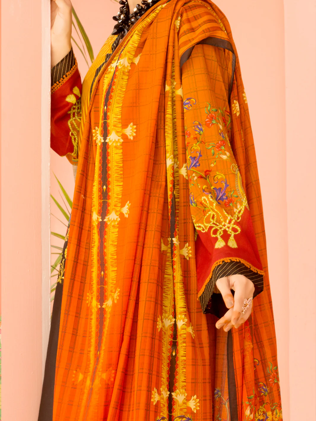 Mustard Lawn 3Pc Stitched - ALP-3PS-1134 - Image 2