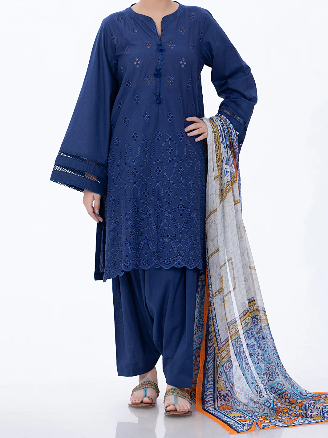 Blue Lawn 3Pc Unstitched - ALP-3PS-1314