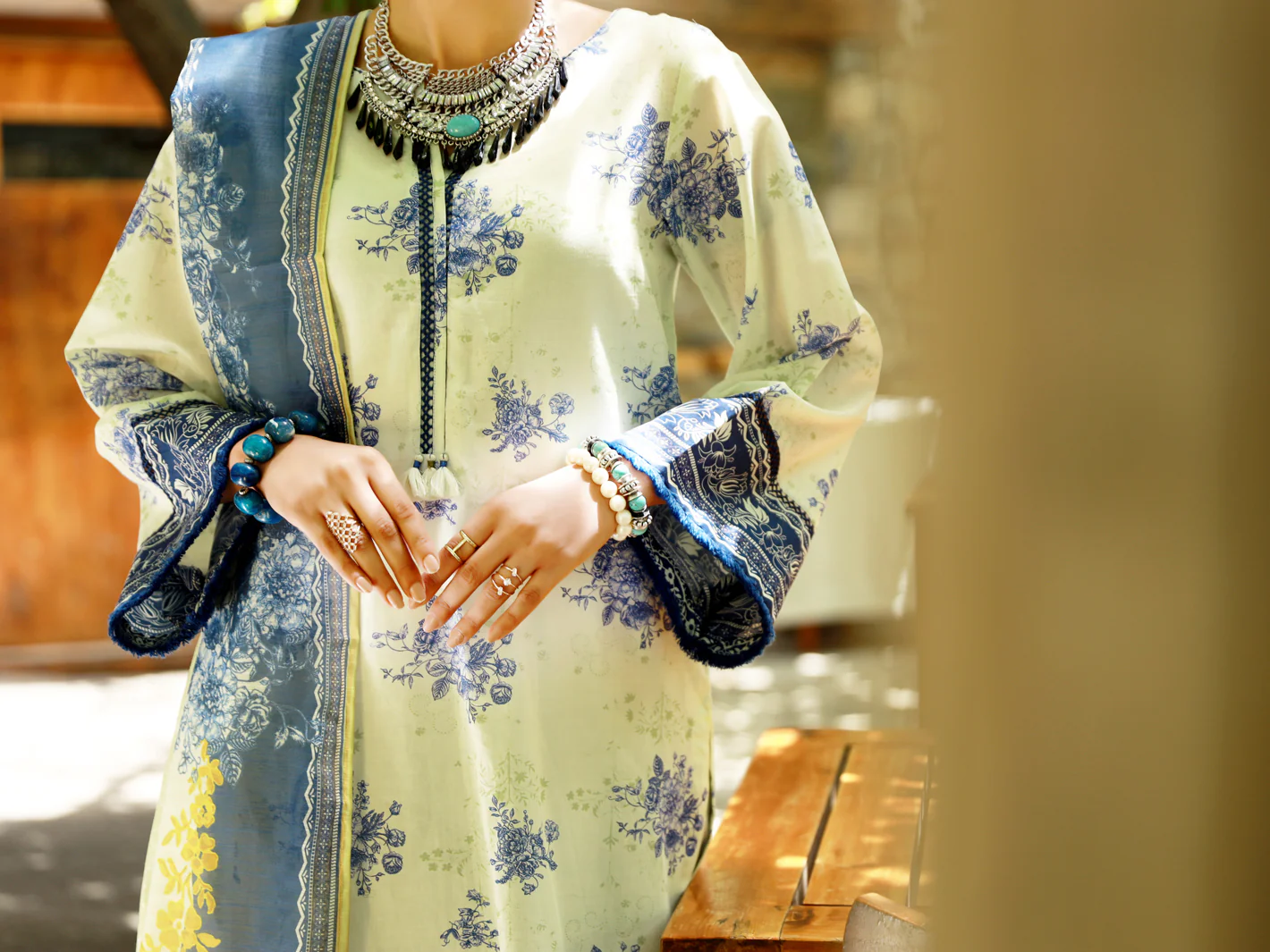 Ivory Lawn 3Pc Unstitched - ALP-3PS-1376 - Image 5