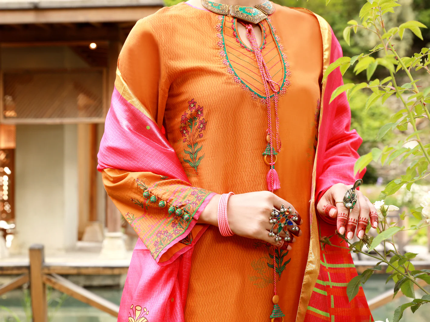 Mustard Lawn 3Pc Stitched - ALP-3PS-1382 - Image 4