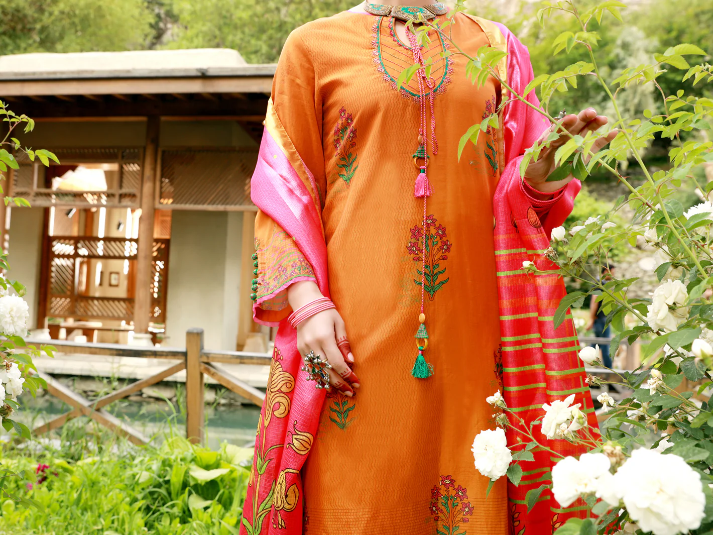 Mustard Lawn 3Pc Stitched - ALP-3PS-1382 - Image 5