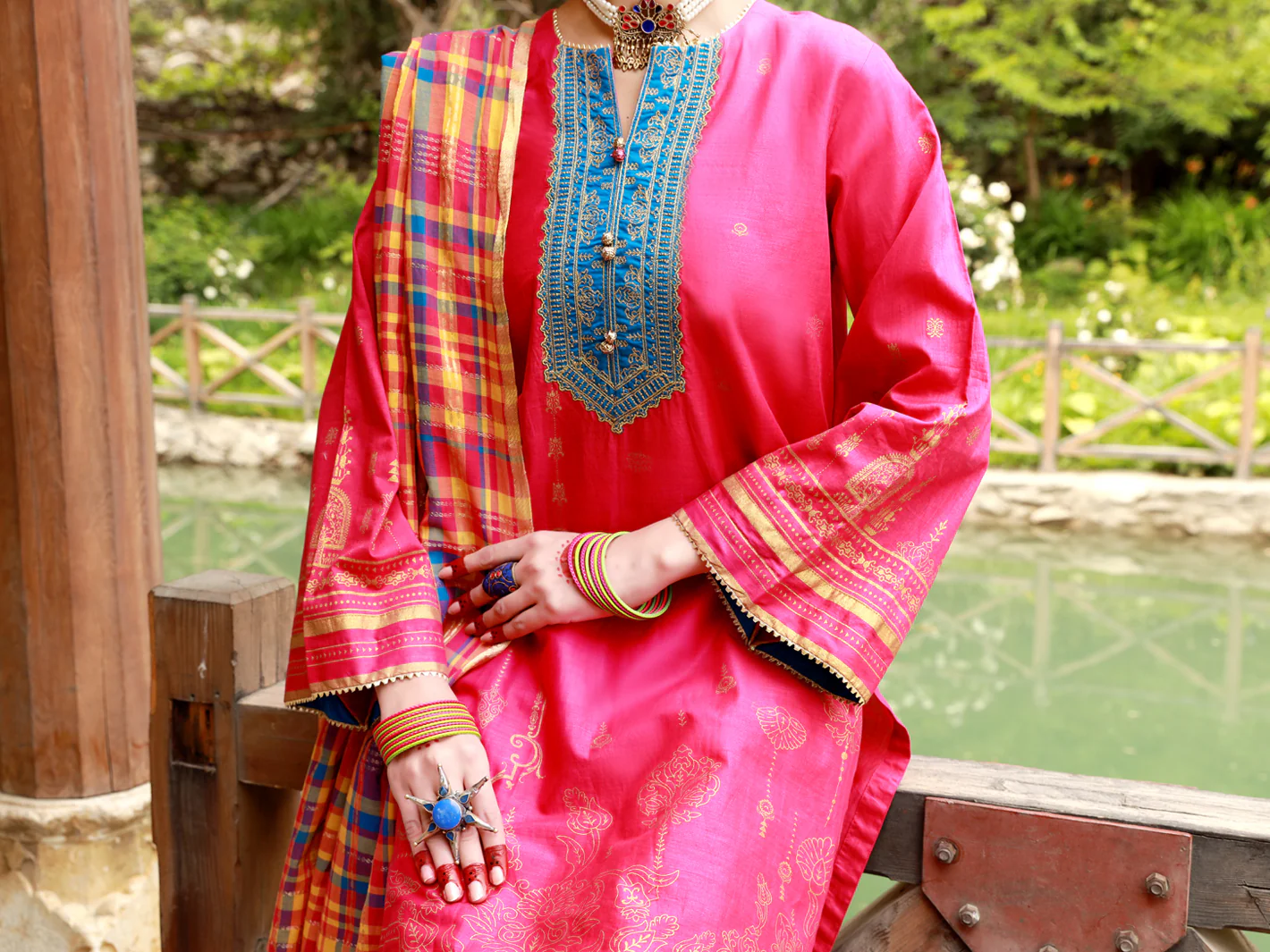 Fuchsia Lawn 3Pc Unstitched - ALP-3PS-1383 - Image 5