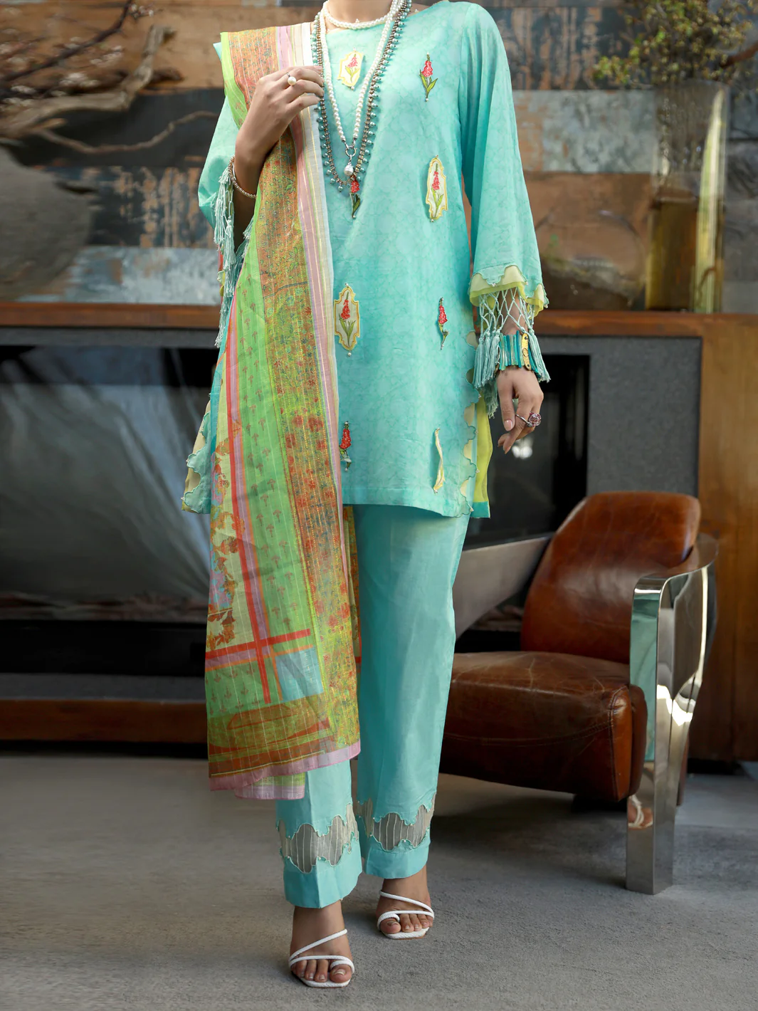 Ferozi Lawn 3Pc Unstitched - ALP-3PS-1395