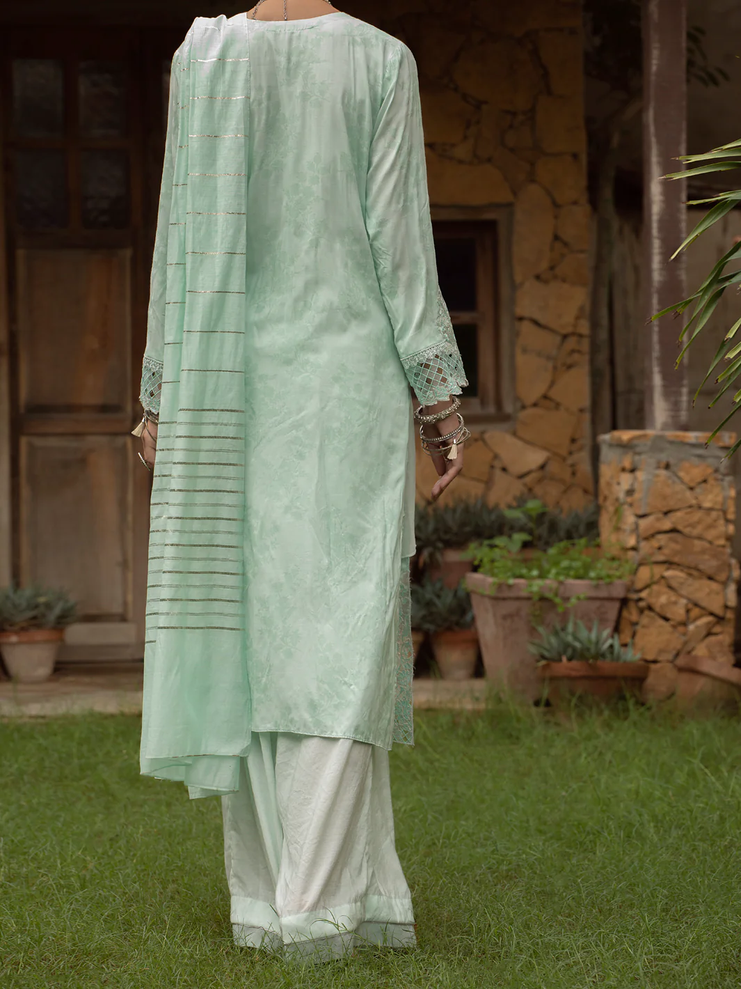 Mint Green 3Pc Unstitched - ALP-3PS-1401 - Image 2