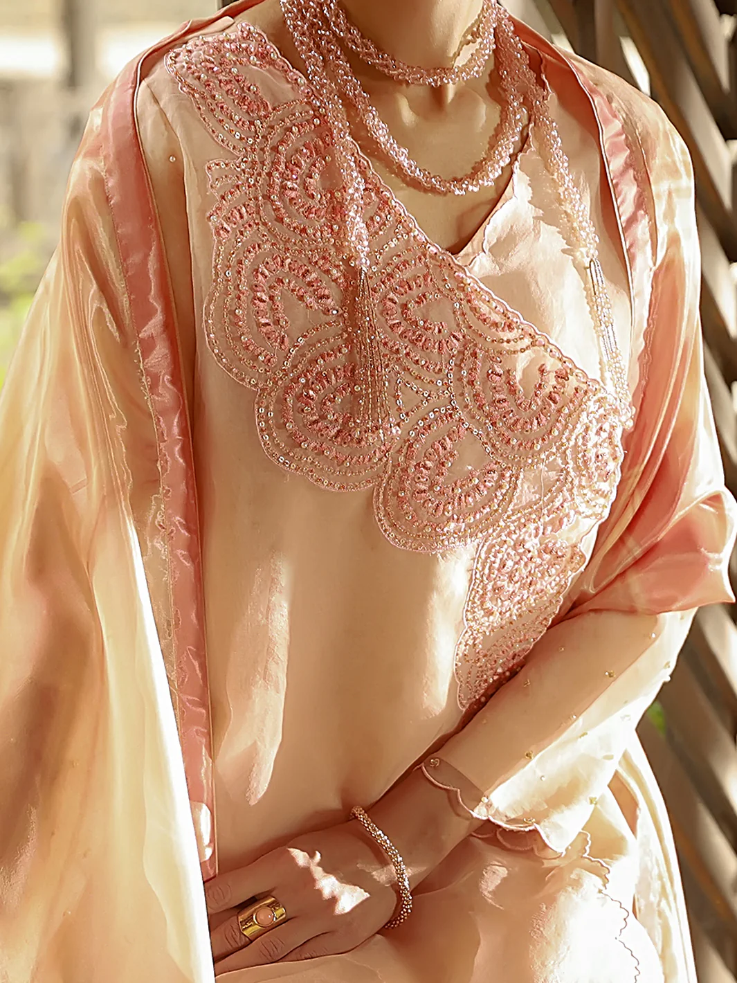 Peach 3Pc Unstitched - ALP-3PS-1408 - Image 4